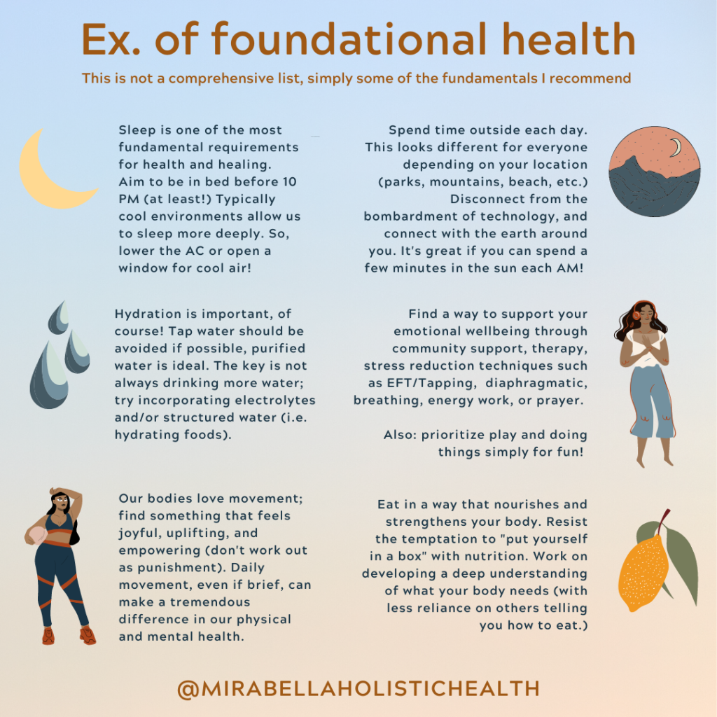 Foundational then Functional - Examples of Foundational Health