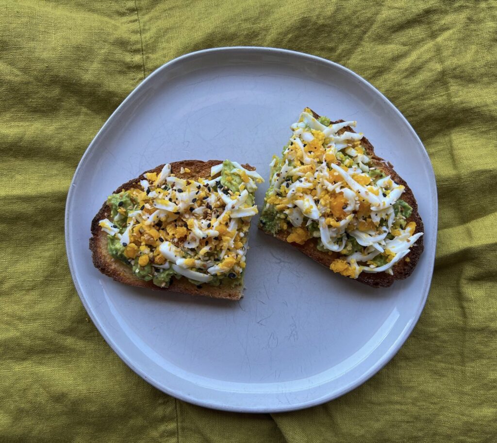 Avocado Toast with Grated Eggs