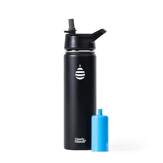 Clearly Filtered water bottle with filter